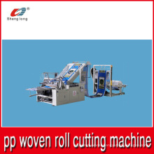 PP Plastic Woven Cloth Roll Cut Into Piece Machine From China